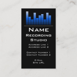 Cartão de visita do Estúdio de Gravação