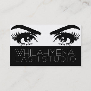 Cartão de visita do Eyelash Extensions Studio