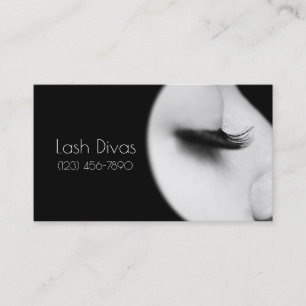 Cartão de visita do Eyelash Extensions Studio