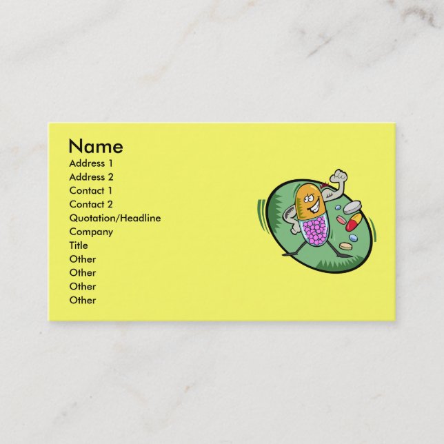 Cartão de visita do farmacêutico (Frente)