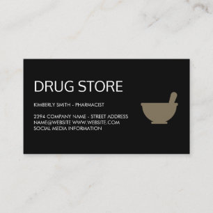 Cartão de visita do farmacêutico