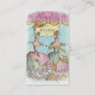 Cartão de visita do Finery e do Frippery