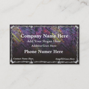 Cartão de visita do fio de Barb do cromo