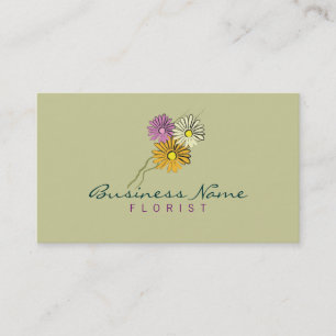 Cartão de visita do florista