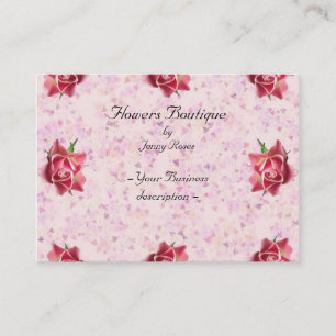 Cartão de visita do florista de Deco dos rosas