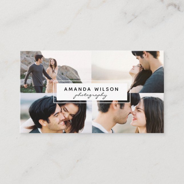 Cartão de visita do fotógrafo (Frente)