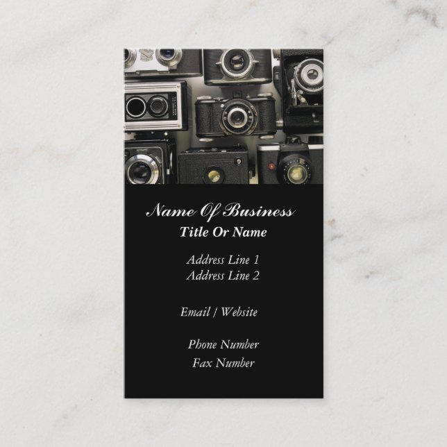 Cartão de visita do fotógrafo (Frente)