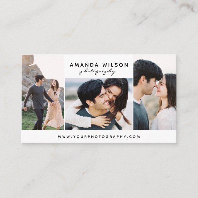 Cartão de visita do fotógrafo (Frente)