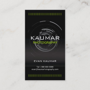 Cartão de visita do fotógrafo