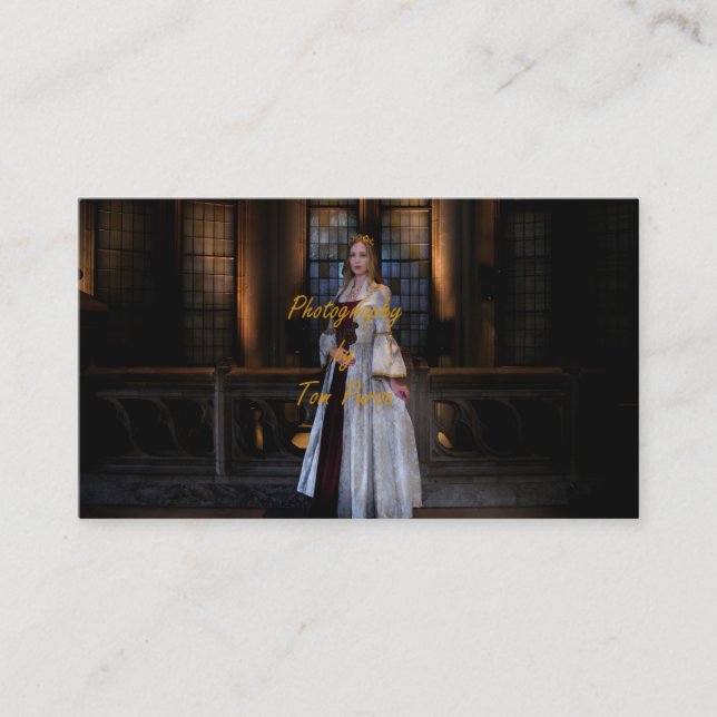 Cartão de visita do fotografo retrato (Frente)