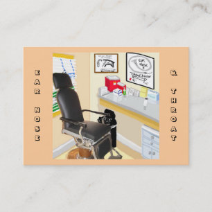 Cartão de visita do Gabinete do Médico do Nariz e 