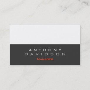 cartão de visita do gerenciador de tendências de l