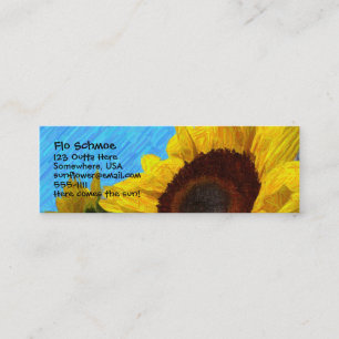 Cartão de visita do girassol