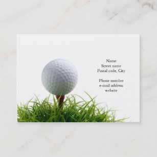 Cartão de visita do golfe