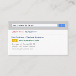 Cartão de visita do Google personalizável profissi