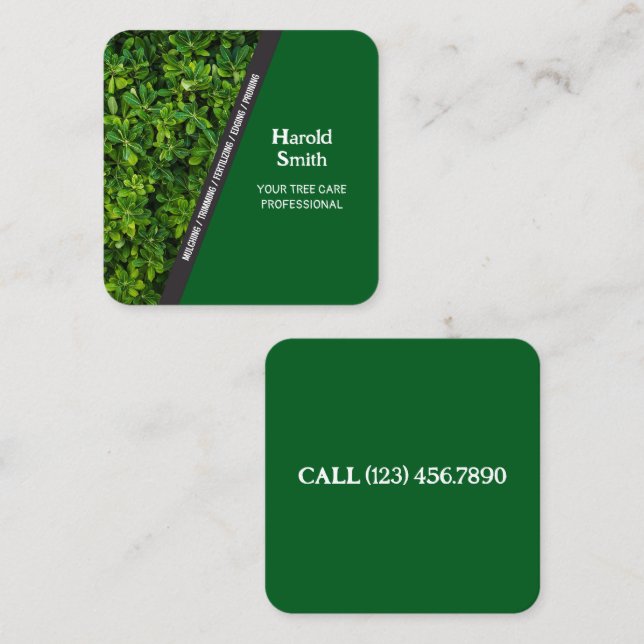 Cartão de visita do Green Lawn Care (Frente/Verso)