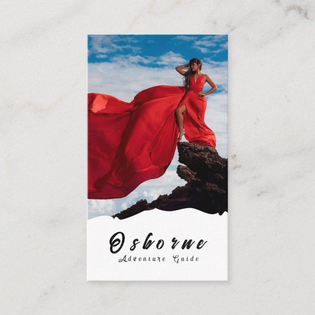 Cartão de visita do Guia de Aventura Kraft Rocky M (Frente)