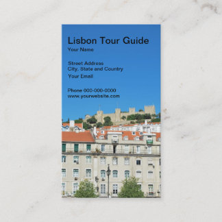 Cartão de visita do guia turística de Lisboa