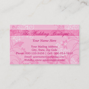 Cartão De Visita ~ do hibiscus motif.pink bc