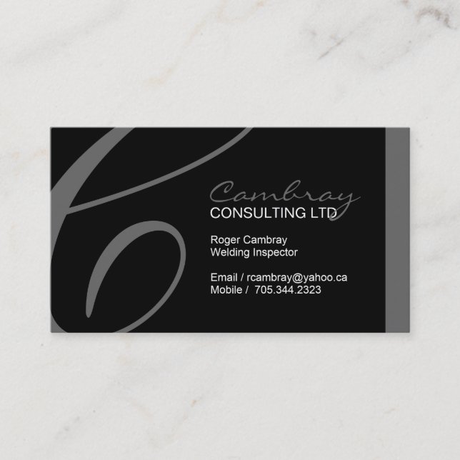 Cartão de visita do inspector da soldadura (Frente)