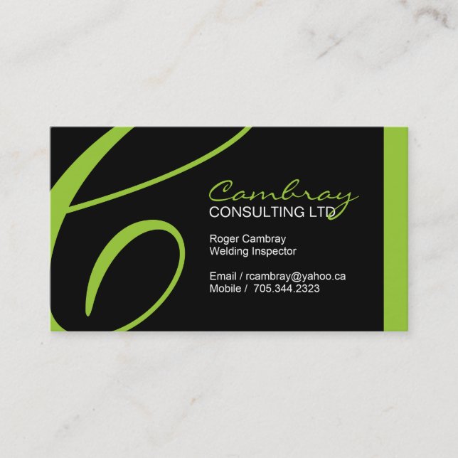 Cartão de visita do inspector da soldadura (Frente)