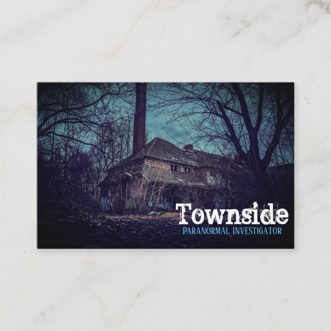 Cartão de visita do Investigador Paranormal (Frente)