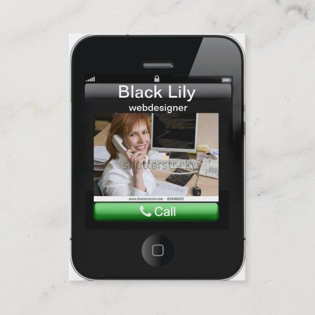 cartão de visita do iPhone (Frente)