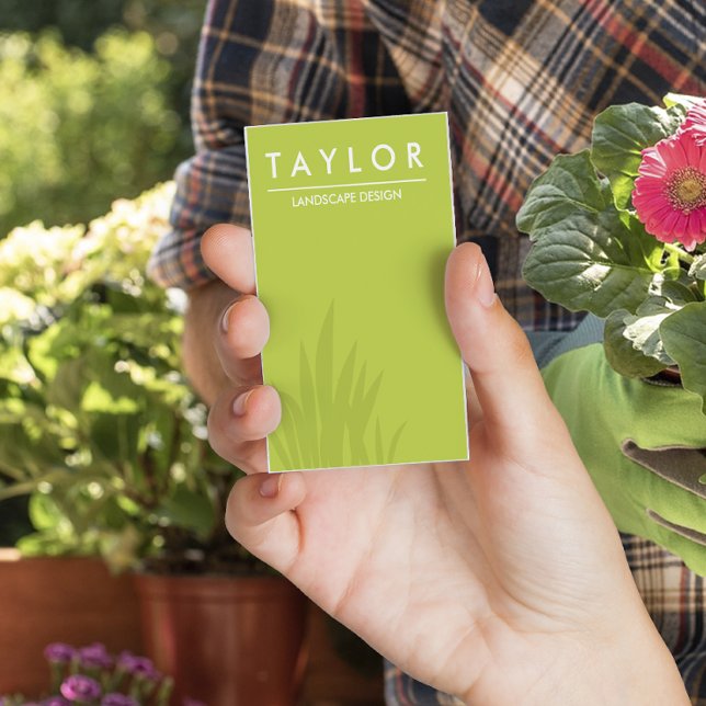 Cartão de visita do Landscaper Lawn Care (Criador carregado)