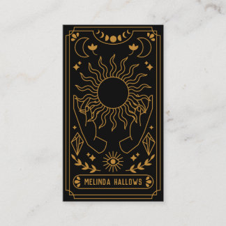 Cartão de visita do leitor de cartão tarot