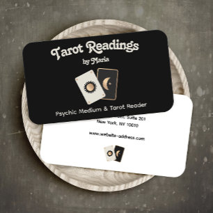 Cartão de visita do leitor de placa média-tarot 