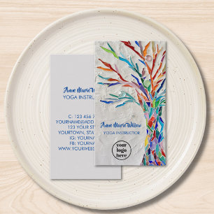 Cartão de visita do Logotipo da Árvore de Vida do 