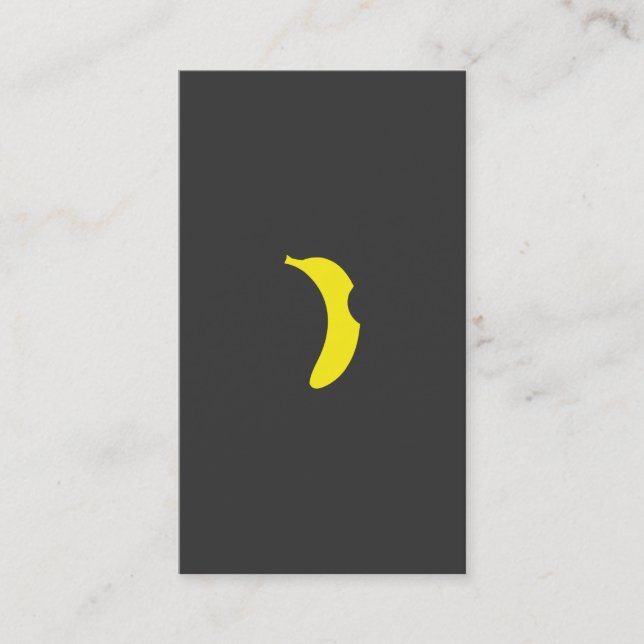cartão de visita do logotipo da banana (Frente)