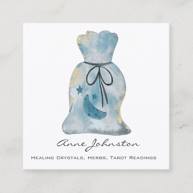 Cartão de visita do Magick Bag Square (Frente)