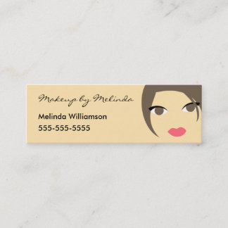 Cartão de visita do maquilhador