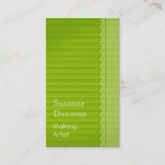 Cartão de visita do maquilhador (Frente)