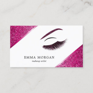Cartão de visita do maquilhador com efeito do