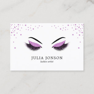 Cartão de visita do maquilhador com efeito do