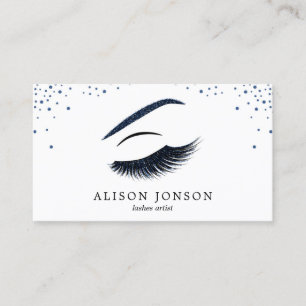 Cartão de visita do maquilhador com efeito do