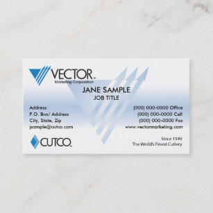 Cartão de visita do marketing do vetor