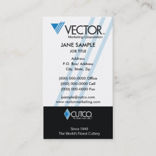 Cartão de visita do marketing do vetor