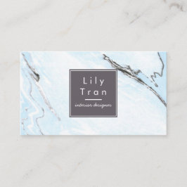 Cartão de visita do mármore da aguarela dos