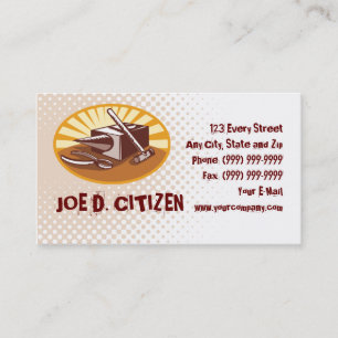 cartão de visita do martelo do ferreiro