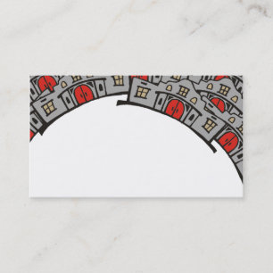 Cartão de visita do mediador imobiliário