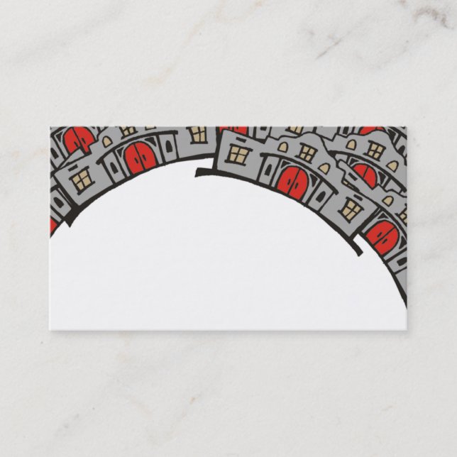 Cartão de visita do mediador imobiliário (Frente)