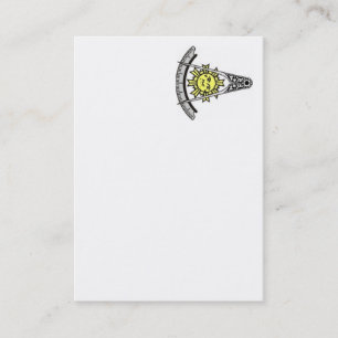 Cartão de visita do mestre passado