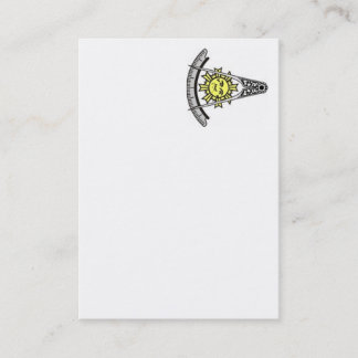 Cartão de visita do mestre passado