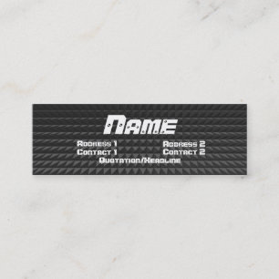 Cartão de visita do metal