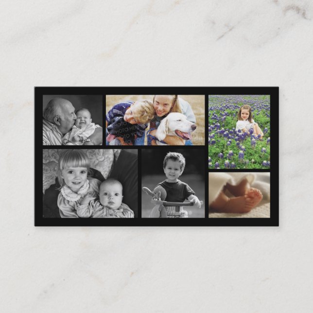 Cartão de visita do modelo do fotógrafo (Frente)