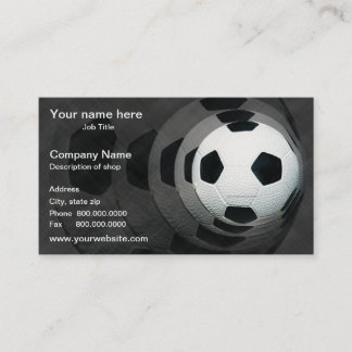 Cartão de visita do modelo do futebol