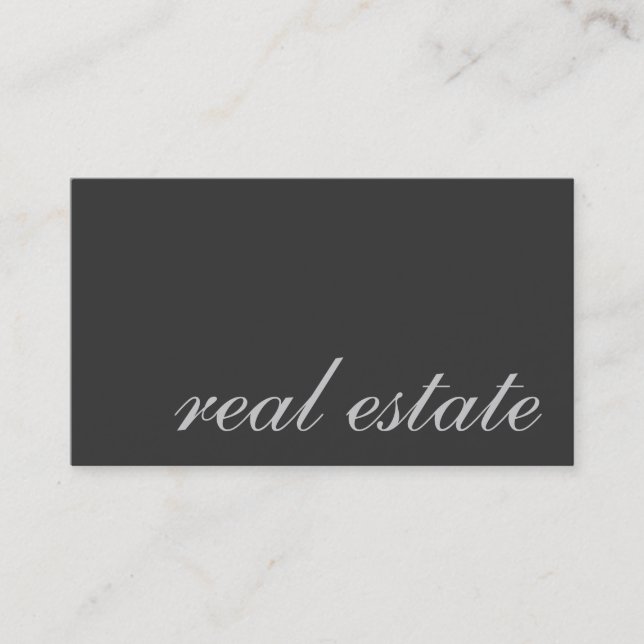 Cartão de visita do Na moda Script Cinza Manager (Frente)